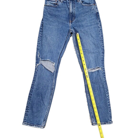 Abercrombie Fitch Jeans Womens Blue Stone Wash The Skinny High Rise Denim 26/2S - Picture 4 of 7